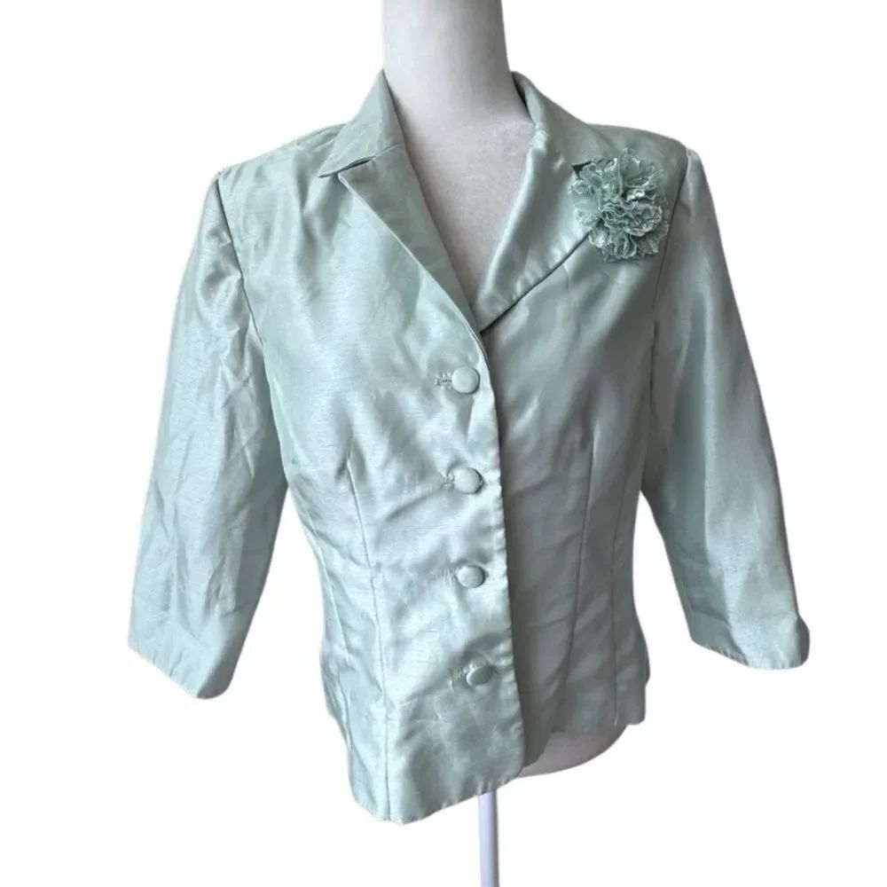 Coldwater Creek Jacket Mint Green Dressy Formal SZ 10